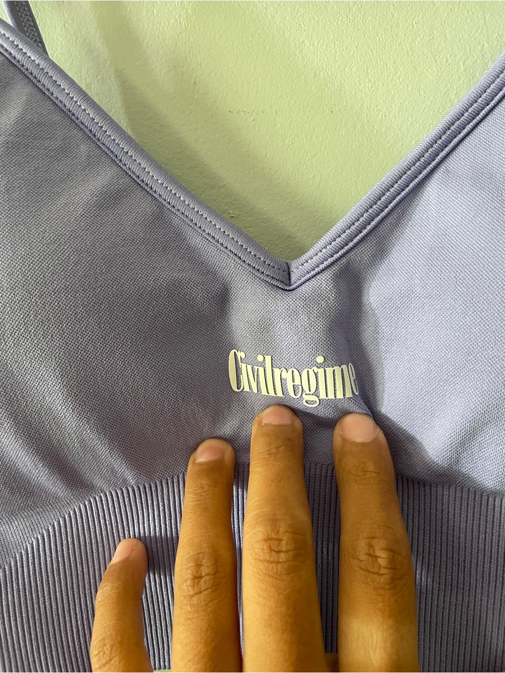 Civil Regime Sports Bra - Periwinkle NWT - Picture 3 of 8